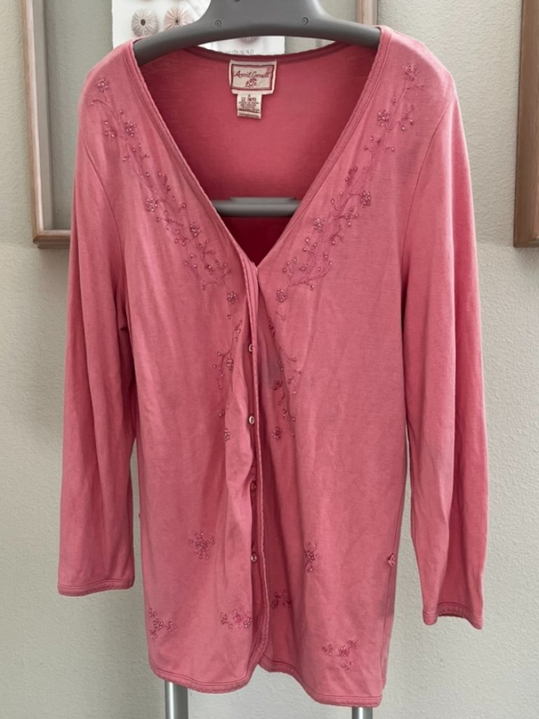Vintage April Cornell Button Down Long Sleeve Shirt Sz M Vintage April Cornell Button Down Long Sleeve Shirt Sz M